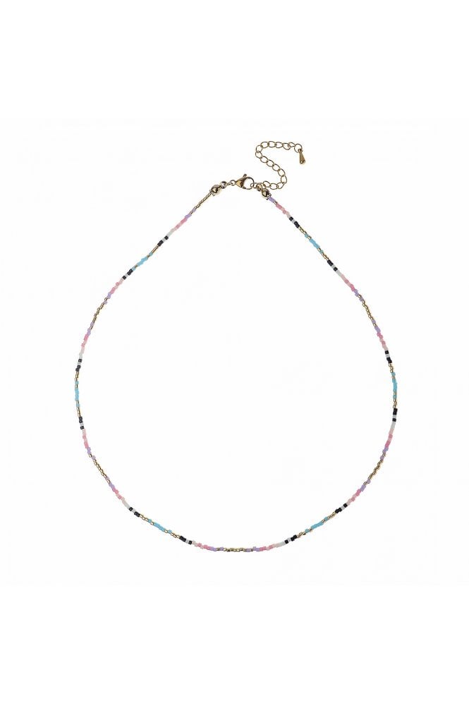 Majique London Artisanal Miyuki Seed Beads Statement Necklace