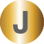 Gold Initial J