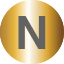 Gold Initial N