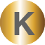 Gold Initial K