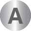 Silver Initial A