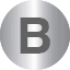 Silver Initial B