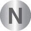 Silver Initial N