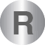 Silver Initial R