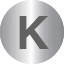Silver Initial K