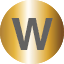 Gold Initial W