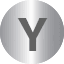 Silver Initial Y
