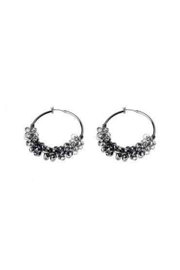 Black Diamond Spark Hoop Earring