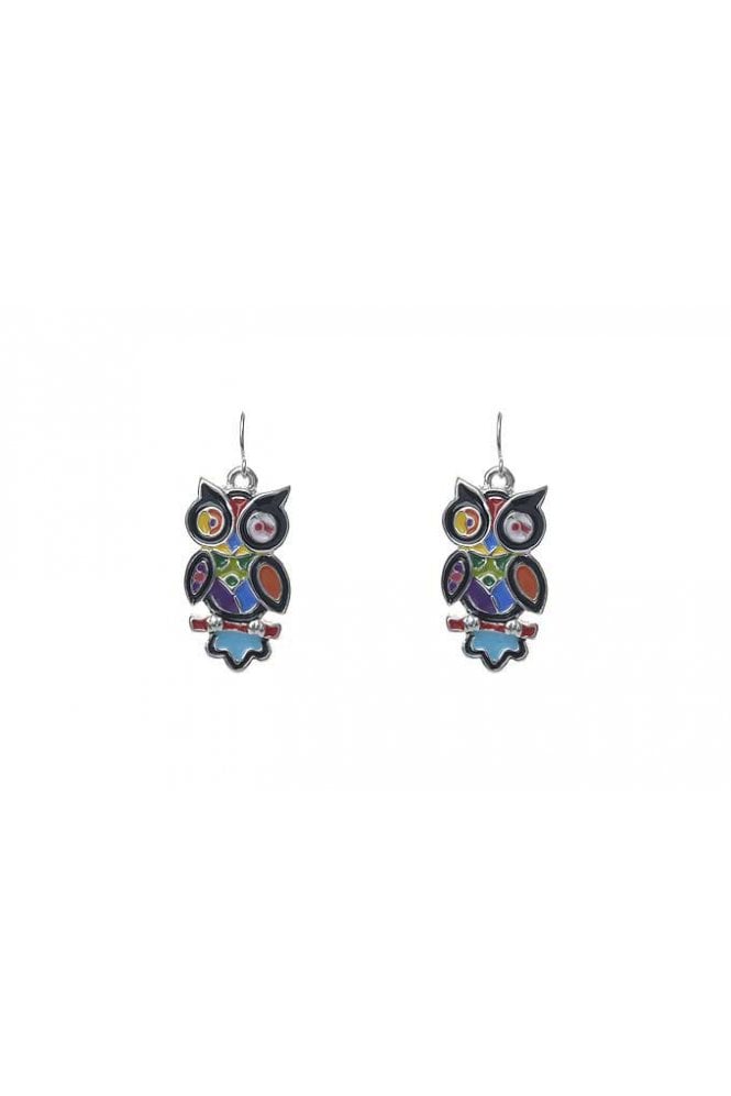 Majique London Boho Owl Branch Earring
