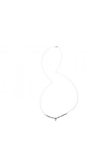 Bold Bead & Triangle Chain Necklace