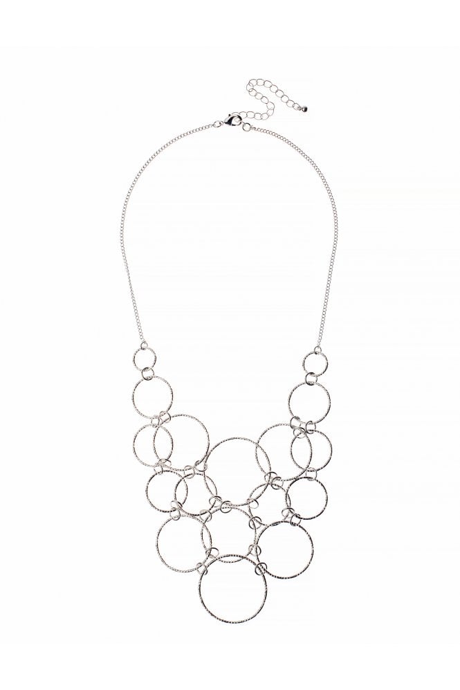 Majique London Bold Circle Chain Necklace