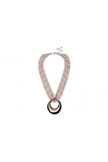 Bold Layers Donut Pendant Necklace