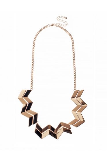 Bold Zigzag Chain Necklace