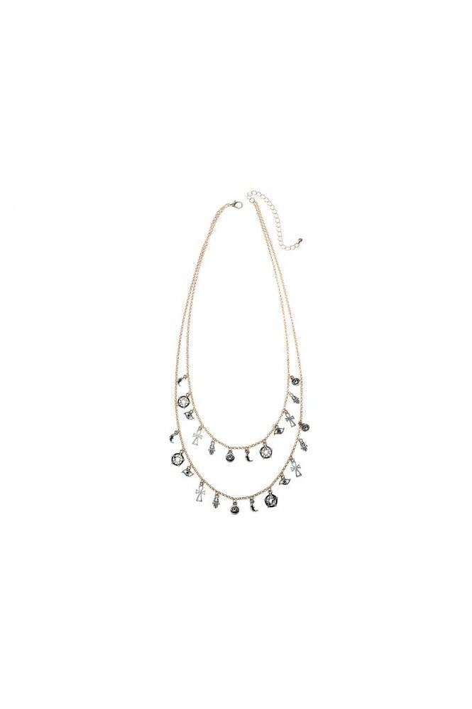 Majique London Charm Blend Layer Necklace