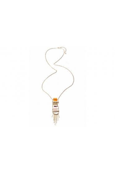 Chic Gold Gem Necklace