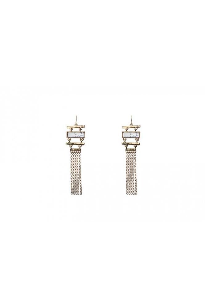 Majique London Chic Gold Tassel Earring