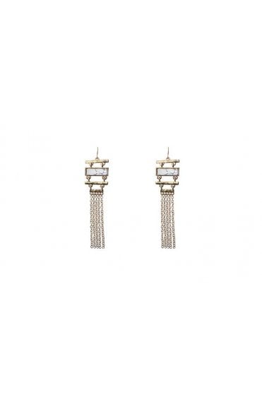 Chic Gold Tassel Earring