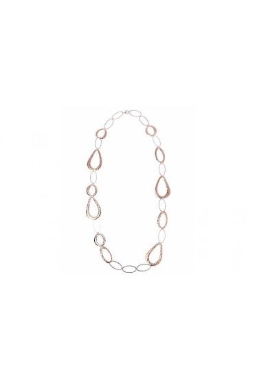 Chic Hammered Link Necklace