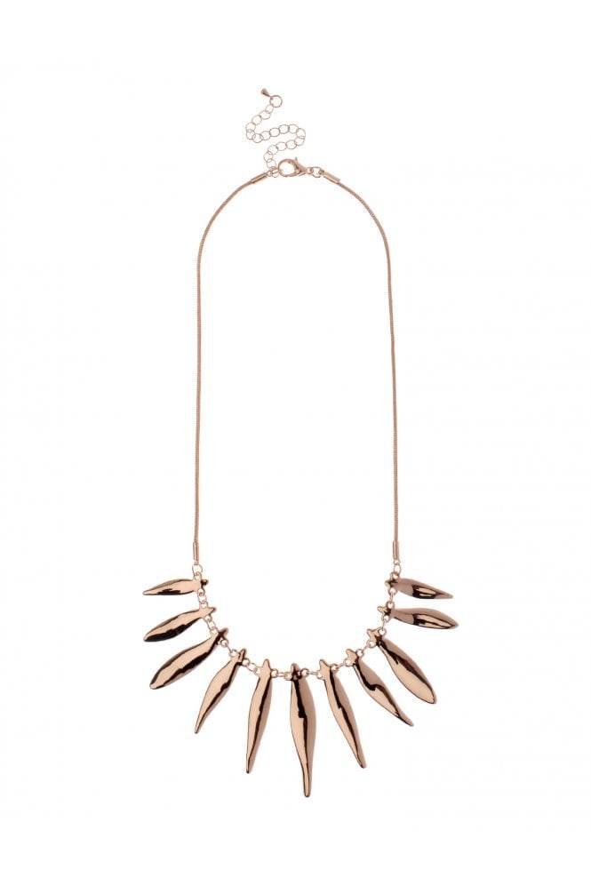Majique London Chic Oval Bar Chain Necklace