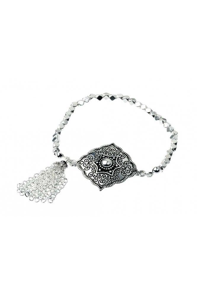Majique London Chic Tassel Bead Bracelet