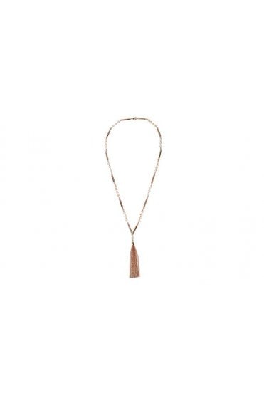 Chic Tassel & Pearl Bead Necklace
