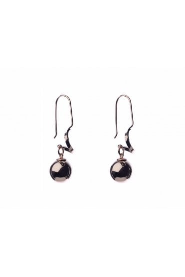 Coil Drop Ball Earring