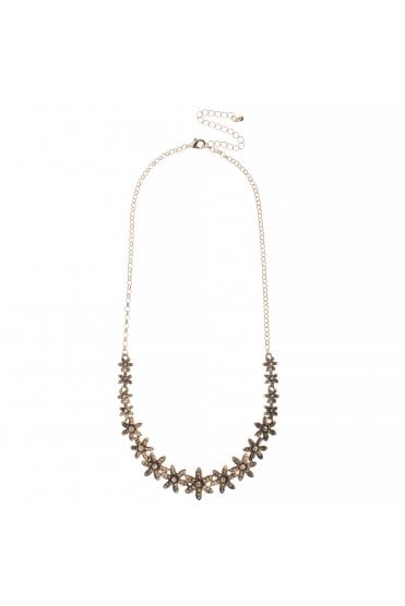 Crystal Blossom Chain Necklace