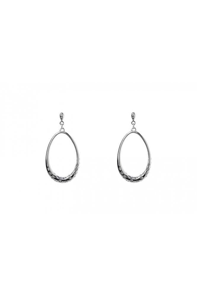 Majique London Crystal Glow Oval Drop Earring