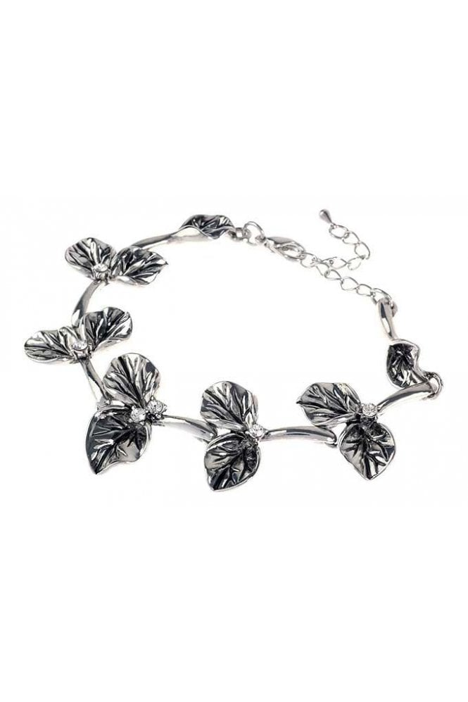Majique London Crystal Leaf Glow Bracelet