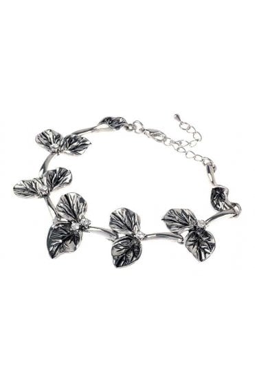 Crystal Leaf Glow Bracelet