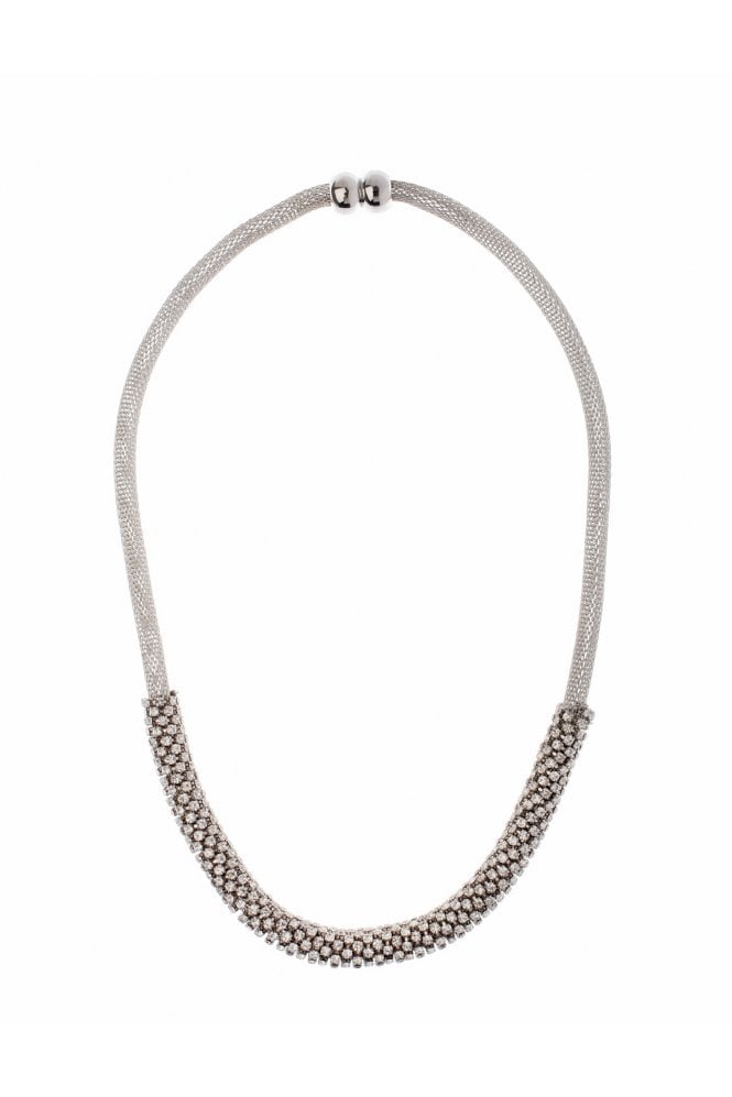 Majique London Crystal Mesh Magnetic Clasp Necklace