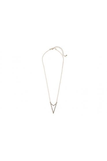 Crystal Triangle Chain Necklace