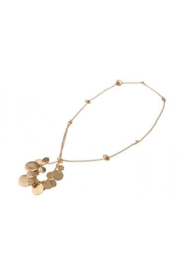 Disc Drop Chain Necklace