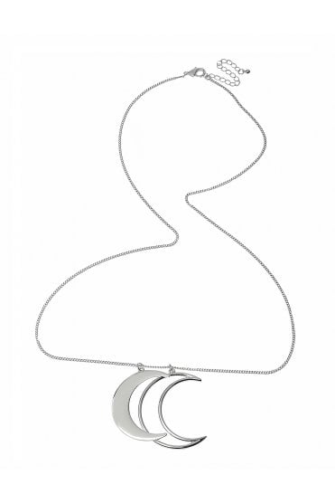 Dual Crescent Curb Necklace