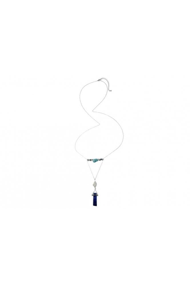 Majique London Elegant Stone Pendant Necklace