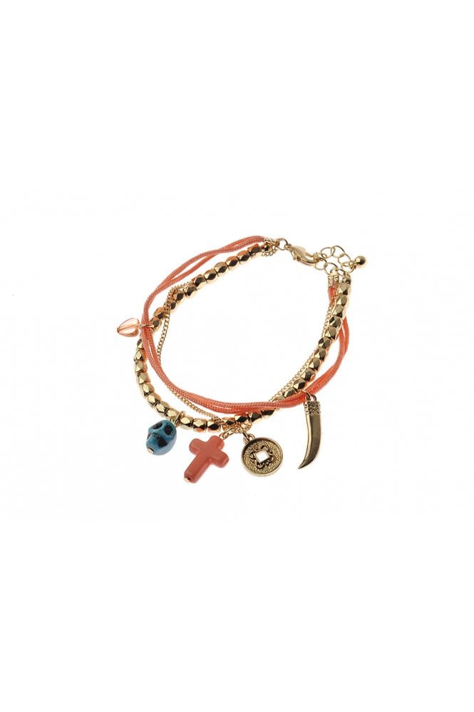 Majique London Ethereal Cascade Thread Bracelet with Charm Drops