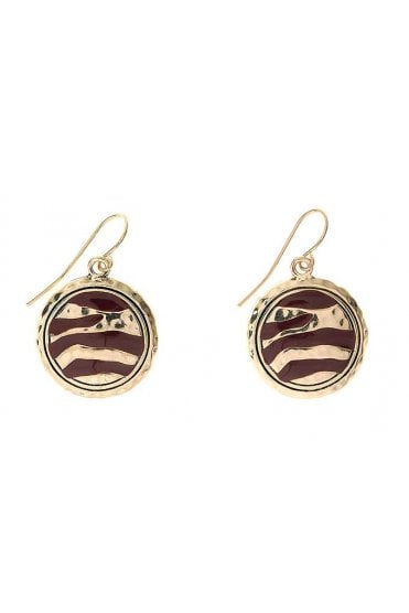 Golden Circle Drop Earring
