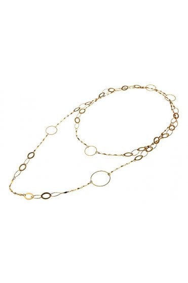 Golden Circle Link Necklace