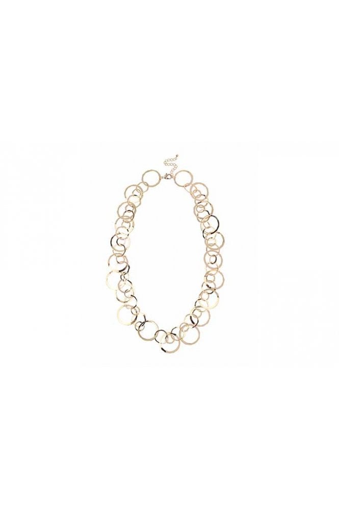 Majique London Golden Circle Link Necklace
