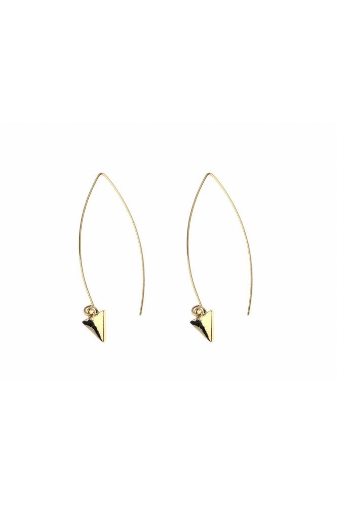 Majique London Golden Edge Triangle Earring