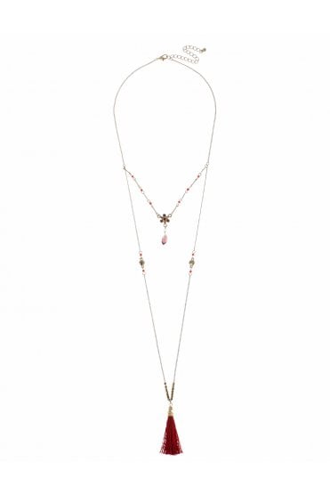 Golden Flow Tassel Necklace