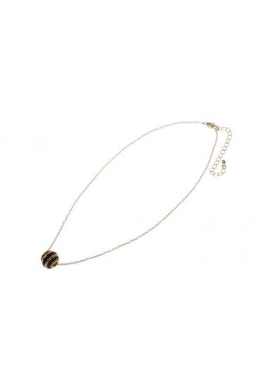Golden Orbit Ball Necklace