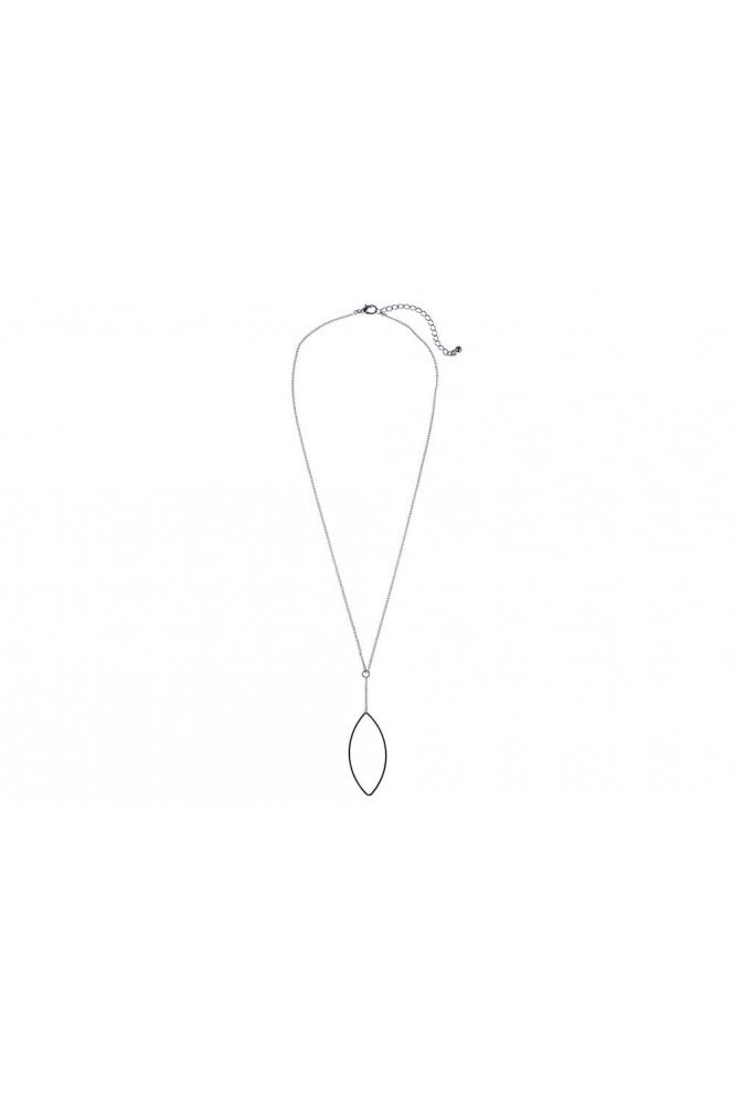 Majique London Halo Drift Oval Necklace