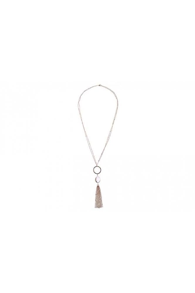 Majique London Hammered Glow Pendant Necklace
