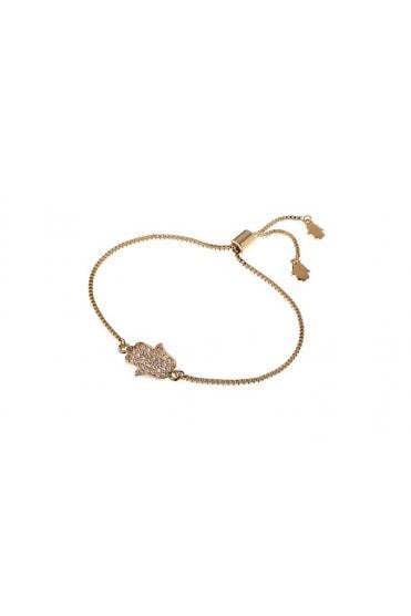 Hamsa Charm Slider Bracelet