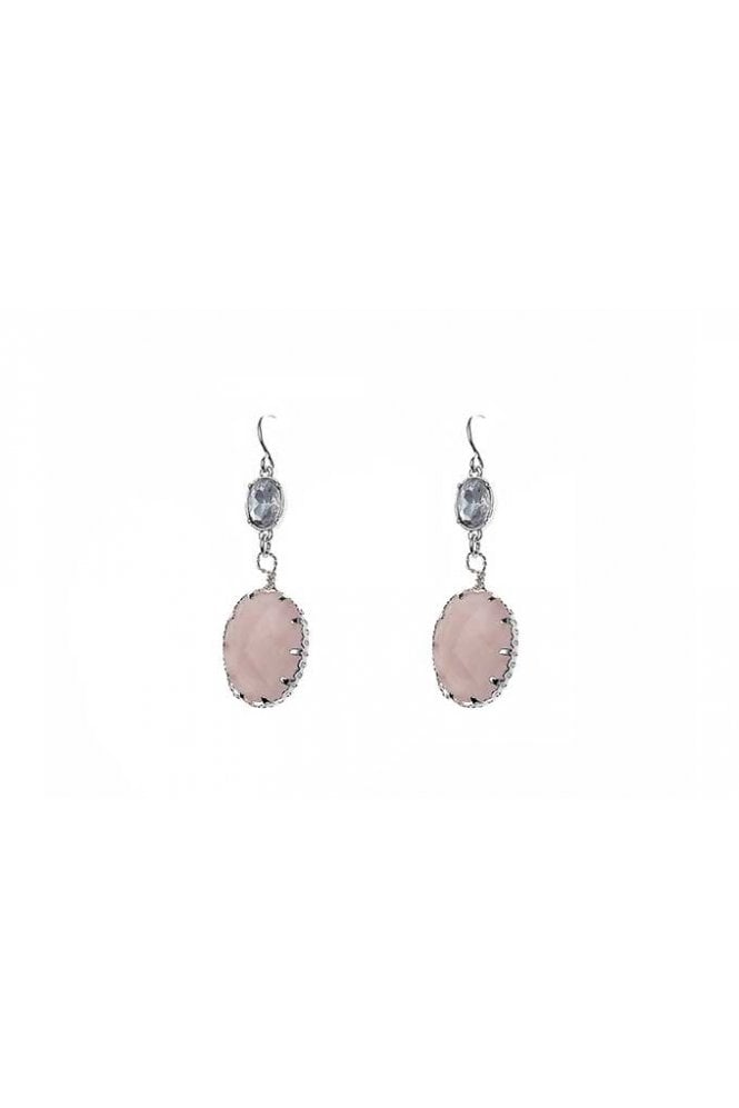 Majique London Rosy Spark Drop Earring