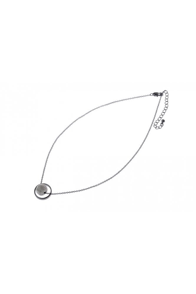 Majique London Hematite Orbit Necklace