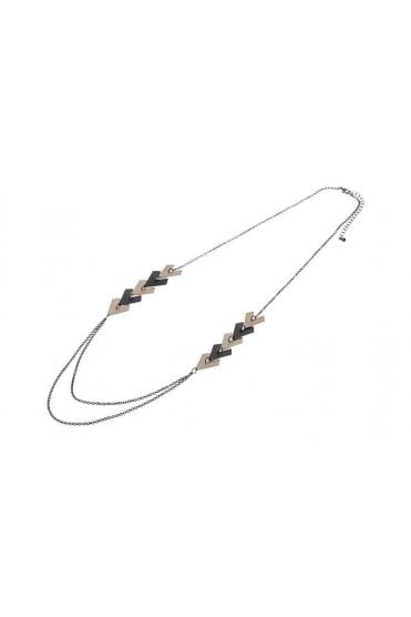 Hematite V Luxe Necklace
