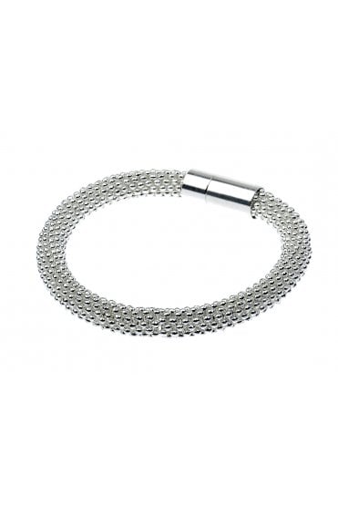 Ice Prism Silver Slice Bracelet With Magnetic Closure