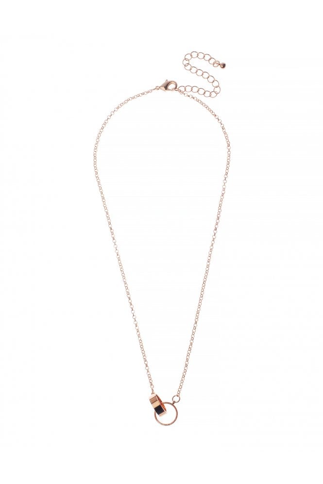 Majique London Interlocked Circle Necklace